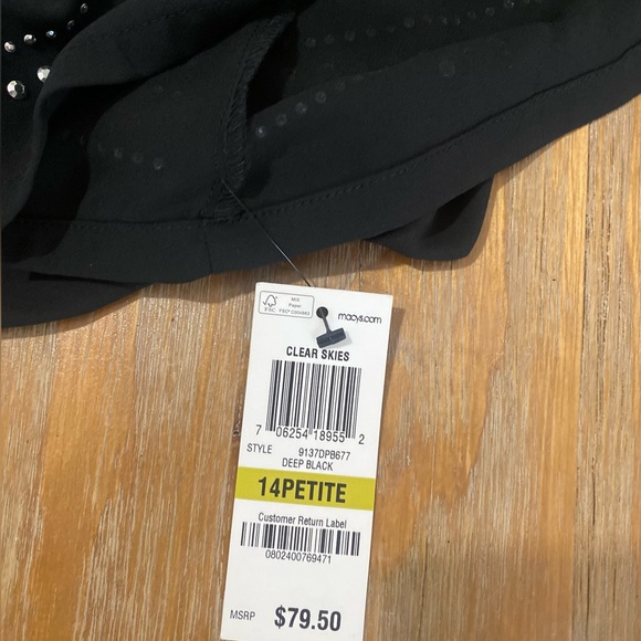 Alfani Petite Wide-Arm Polyester Women’s Top - Picture 6 of 7